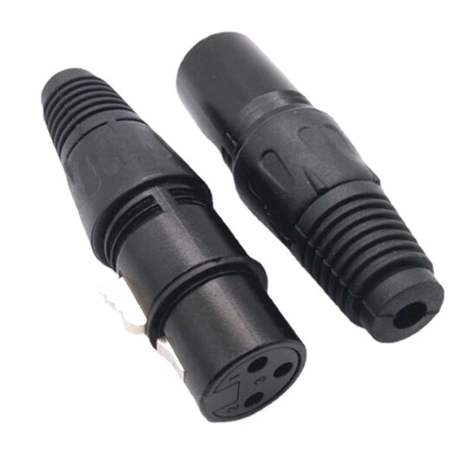 Premium Dmx 3Pin Male & Female Mic Snake Plug for Studio Recording Speakers