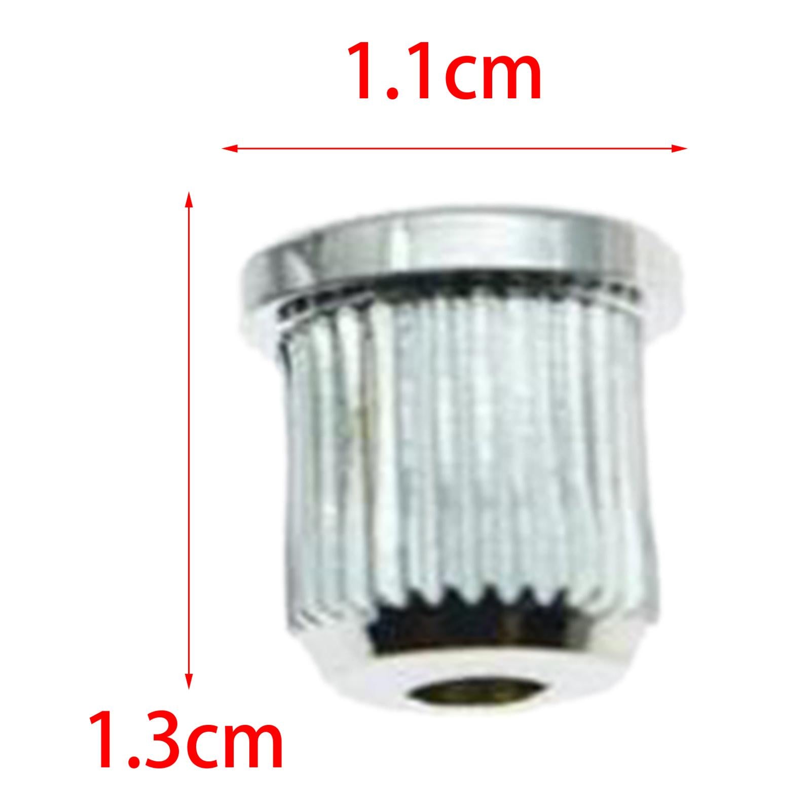 6 Pieces Durable Iron Guitar Through Body String Ferrules Replacement Parts Silver
