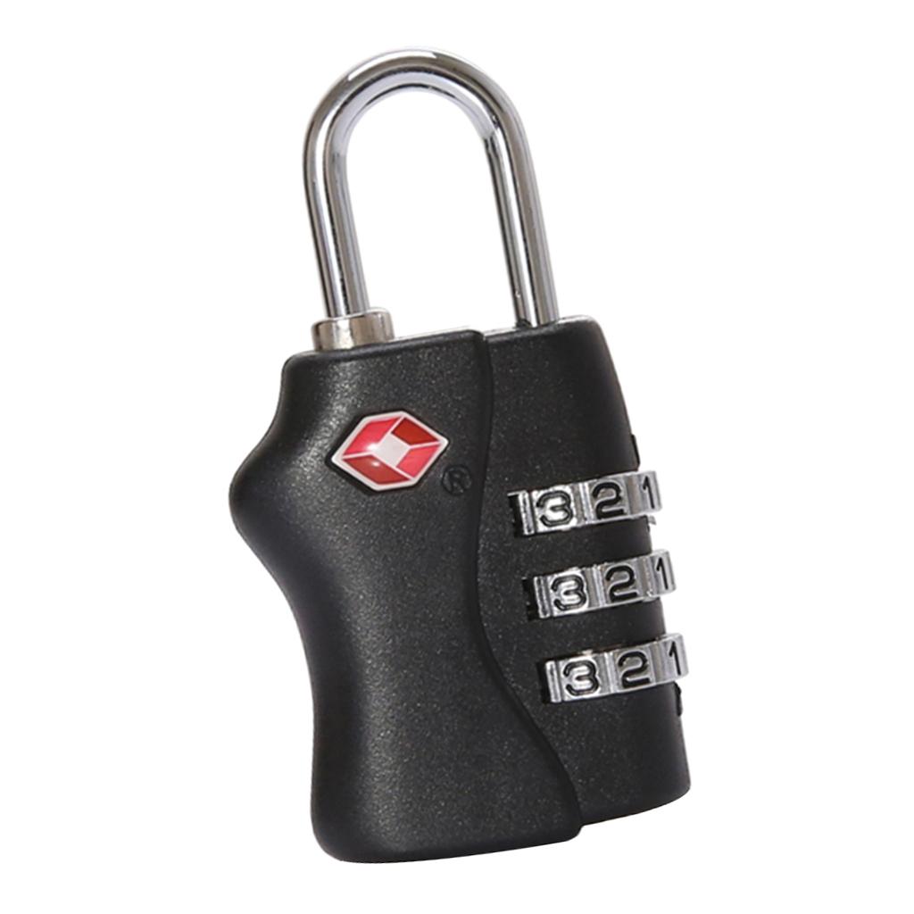 TSA Approved 3-Digit Combination Lock Code Padlock Travel Bag and Gym Locker