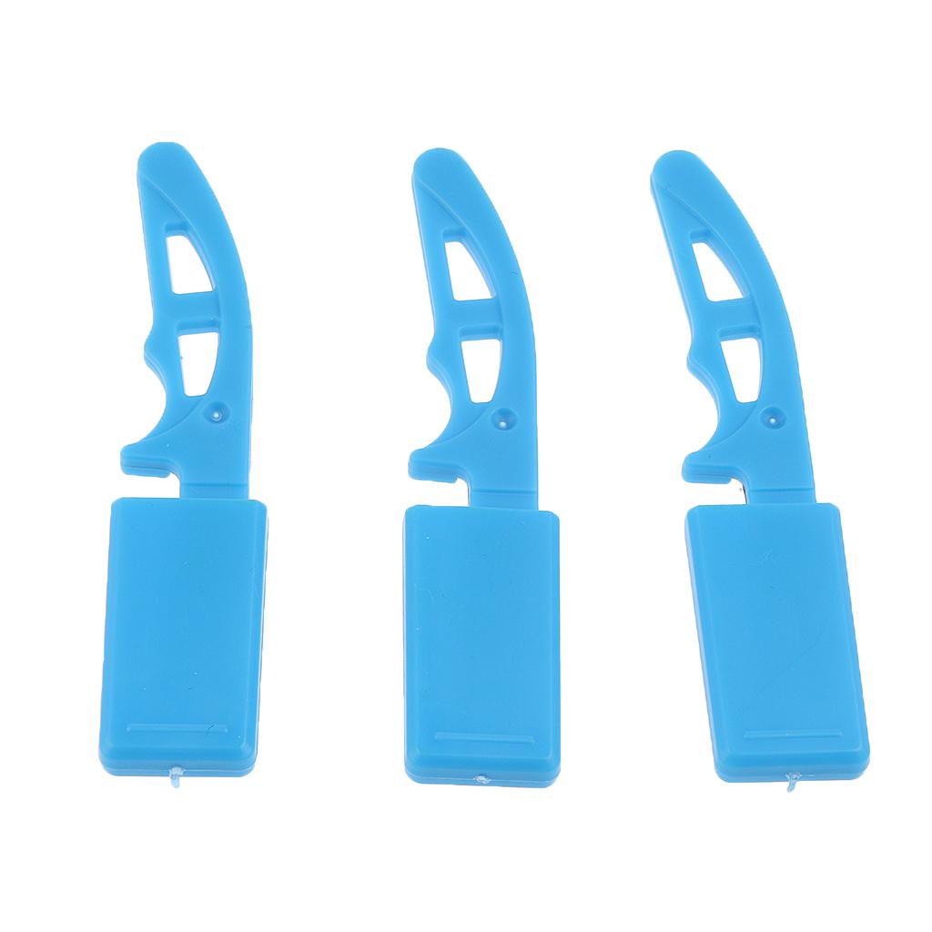 3 Pieces Stainless Steel Mini Castrator Pocket Scalpel Hunting Butcher Knife
