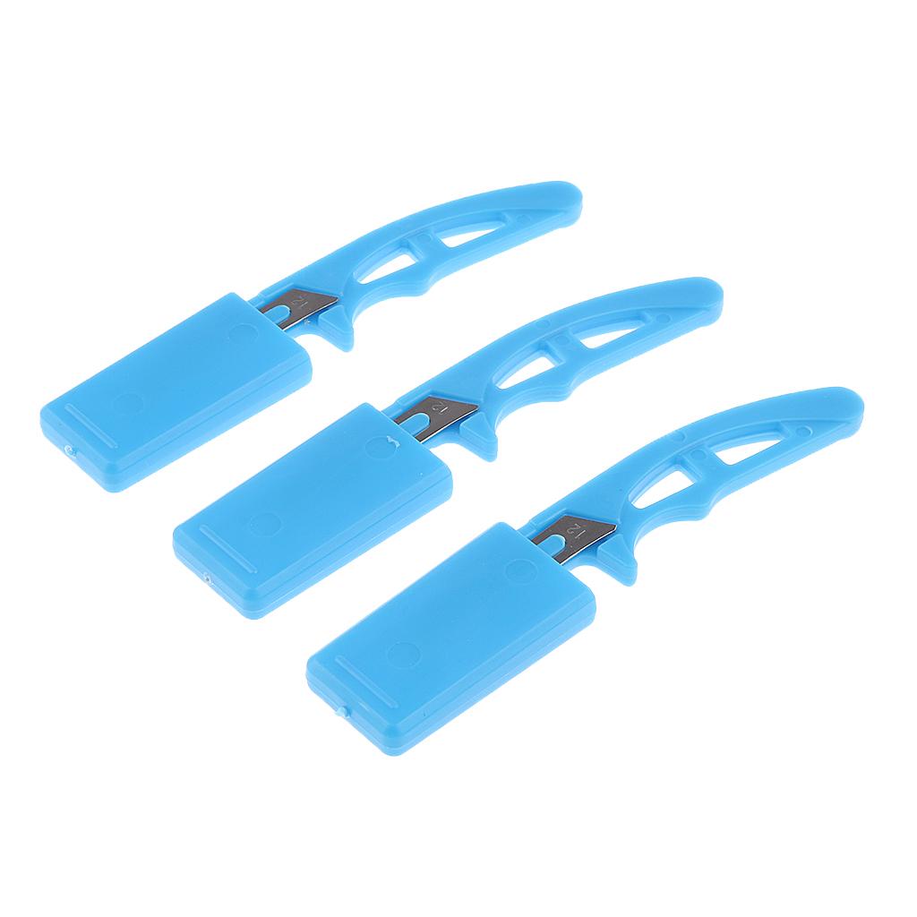 3 Pieces Stainless Steel Mini Castrator Pocket Scalpel Hunting Butcher Knife