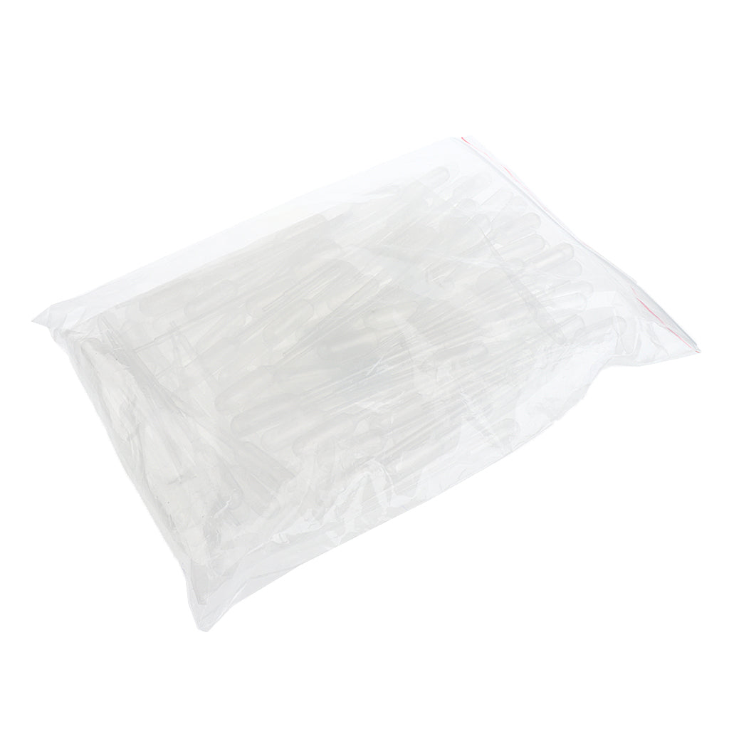 100 Pieces Disposable Plastic Eye Droppers Transfer Graduated Pipettes 2mL