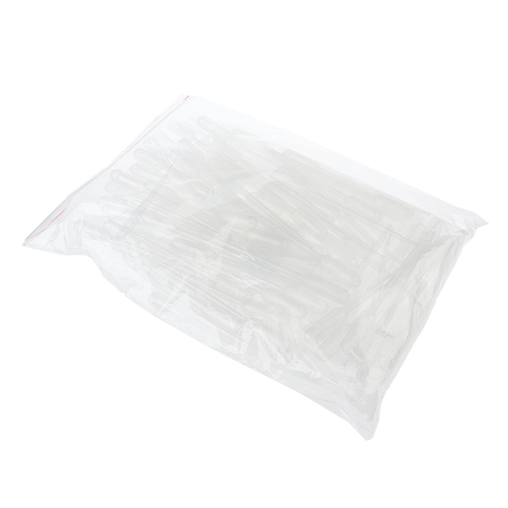 100 Pieces Disposable Plastic Eye Droppers Transfer Graduated Pipettes 2mL