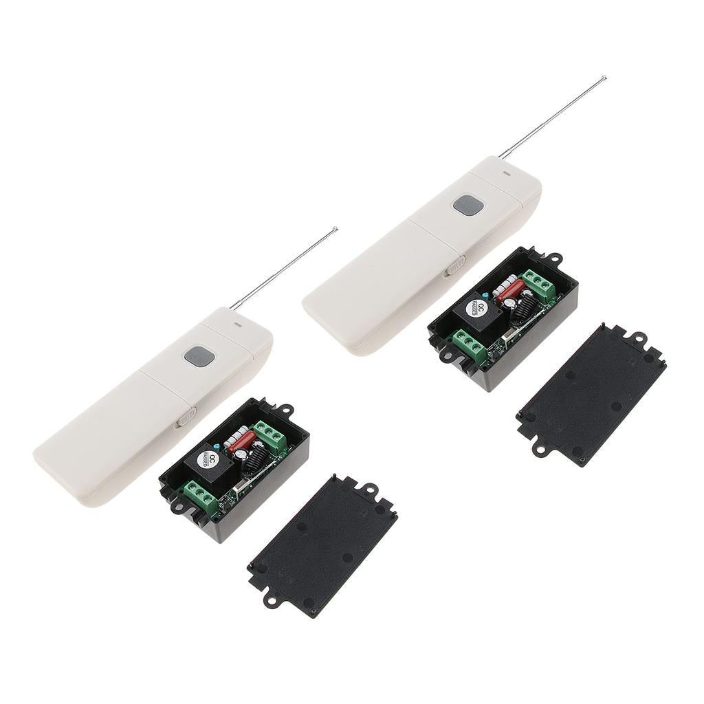 12V Learning Remote Door Control Switch Unit & 4-Button Controller 315Mhz