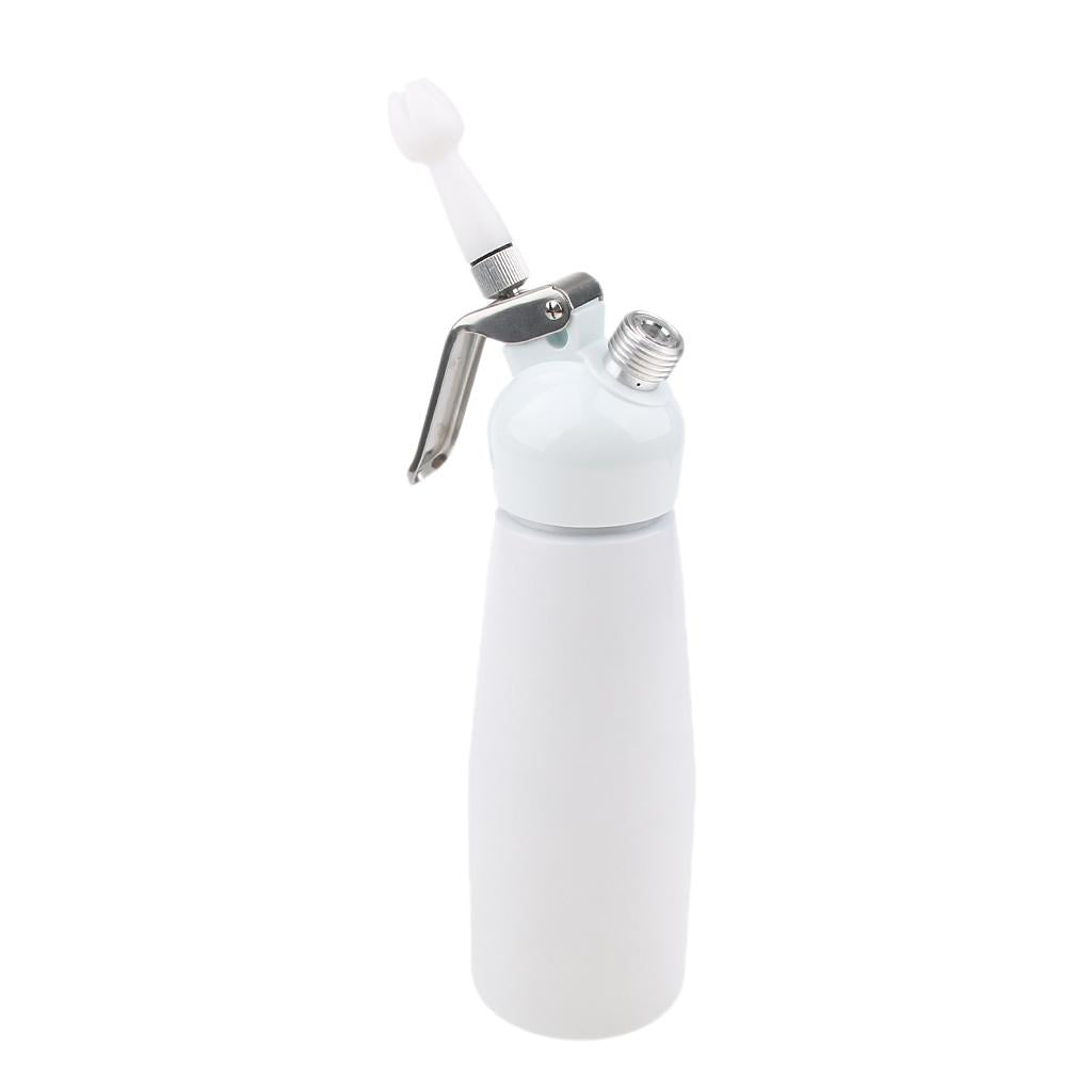 Aluminium Alloy Butter Cream Whipper Dispenser Coffee Dessert 0.5L White