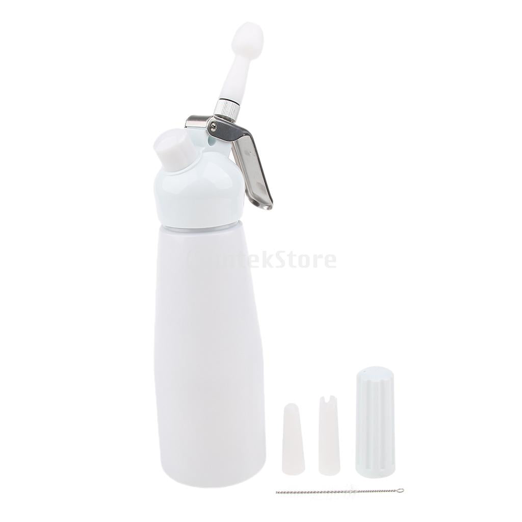 Aluminium Alloy Butter Cream Whipper Dispenser Coffee Dessert 0.5L White