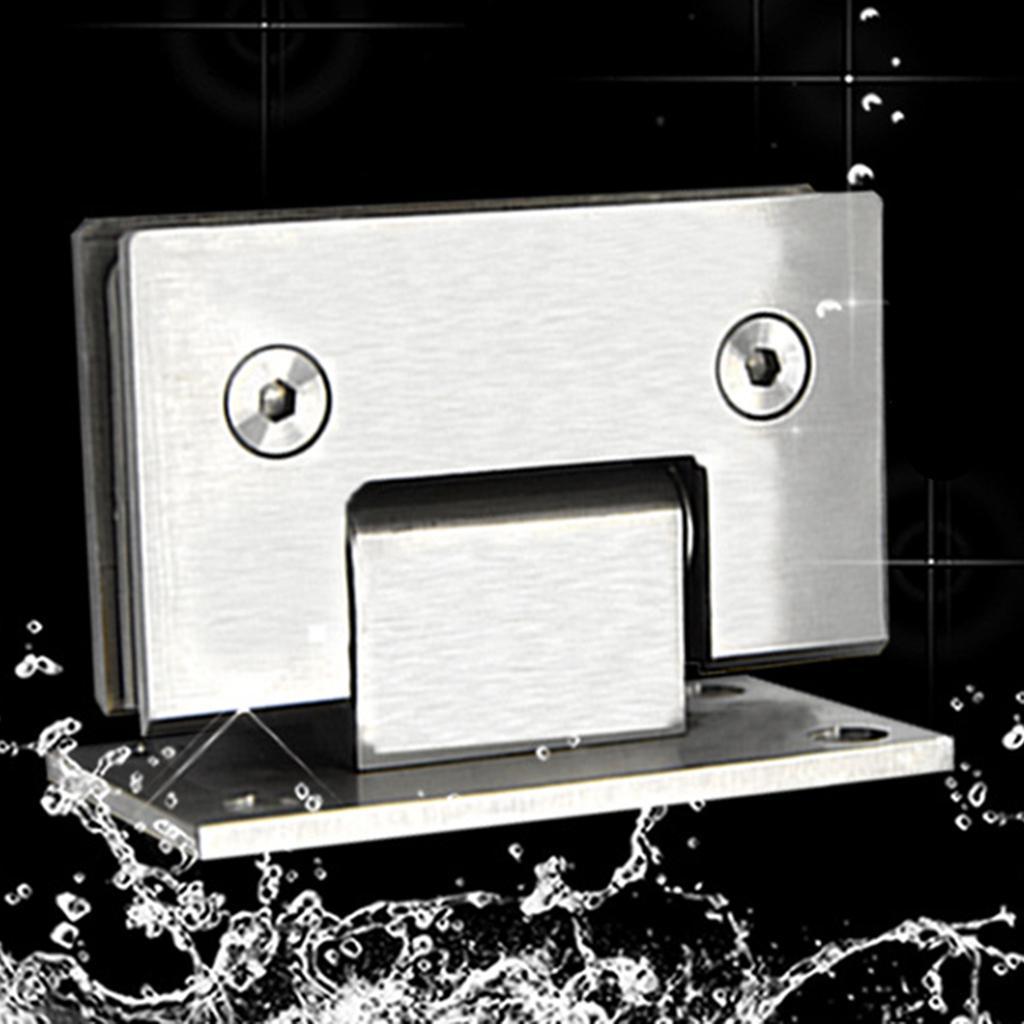 Stainless Steel Shower 90 Degree Shower Door Clamp Glass Hinge Clamps Clip