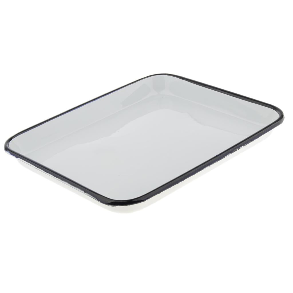 Laboratory Instrument Disinfection Sterilization Tray Enamel 25x30cm