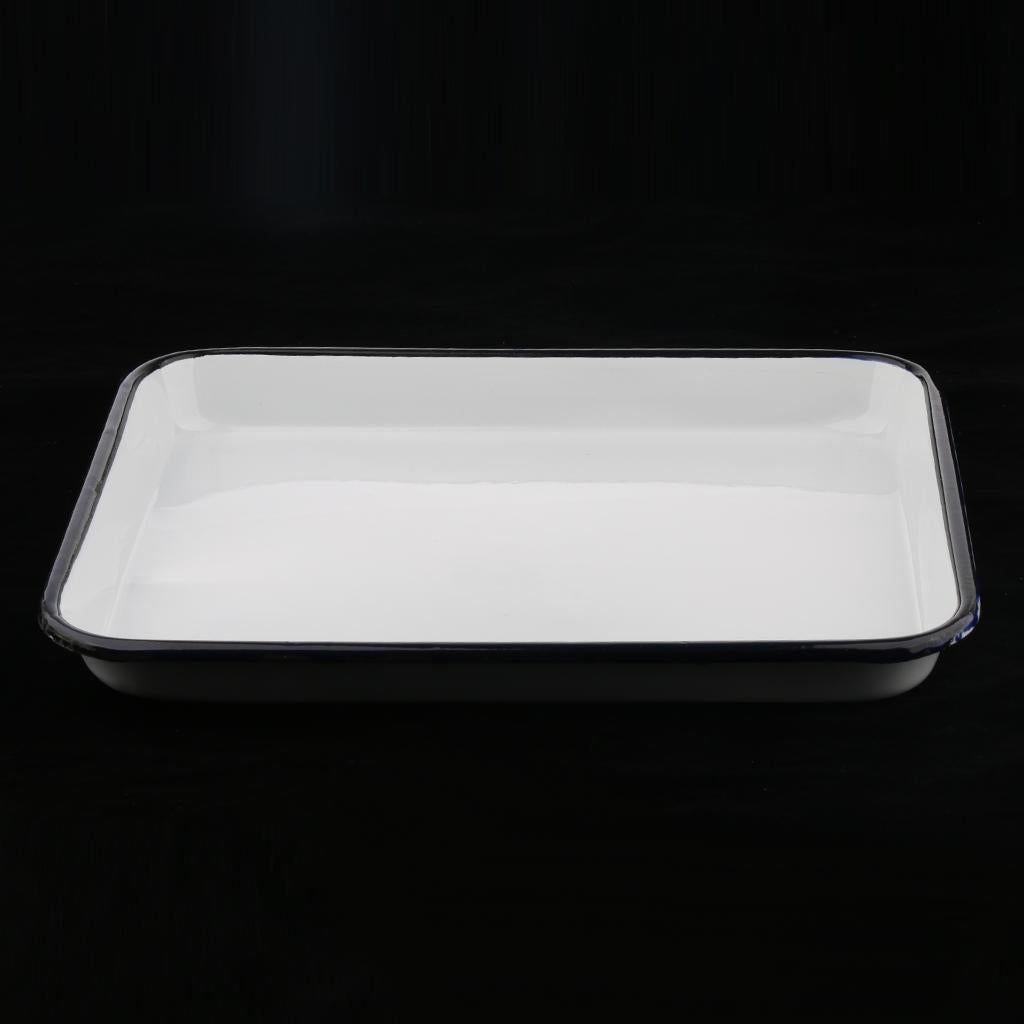 Laboratory Instrument Disinfection Sterilization Tray Enamel 25x30cm