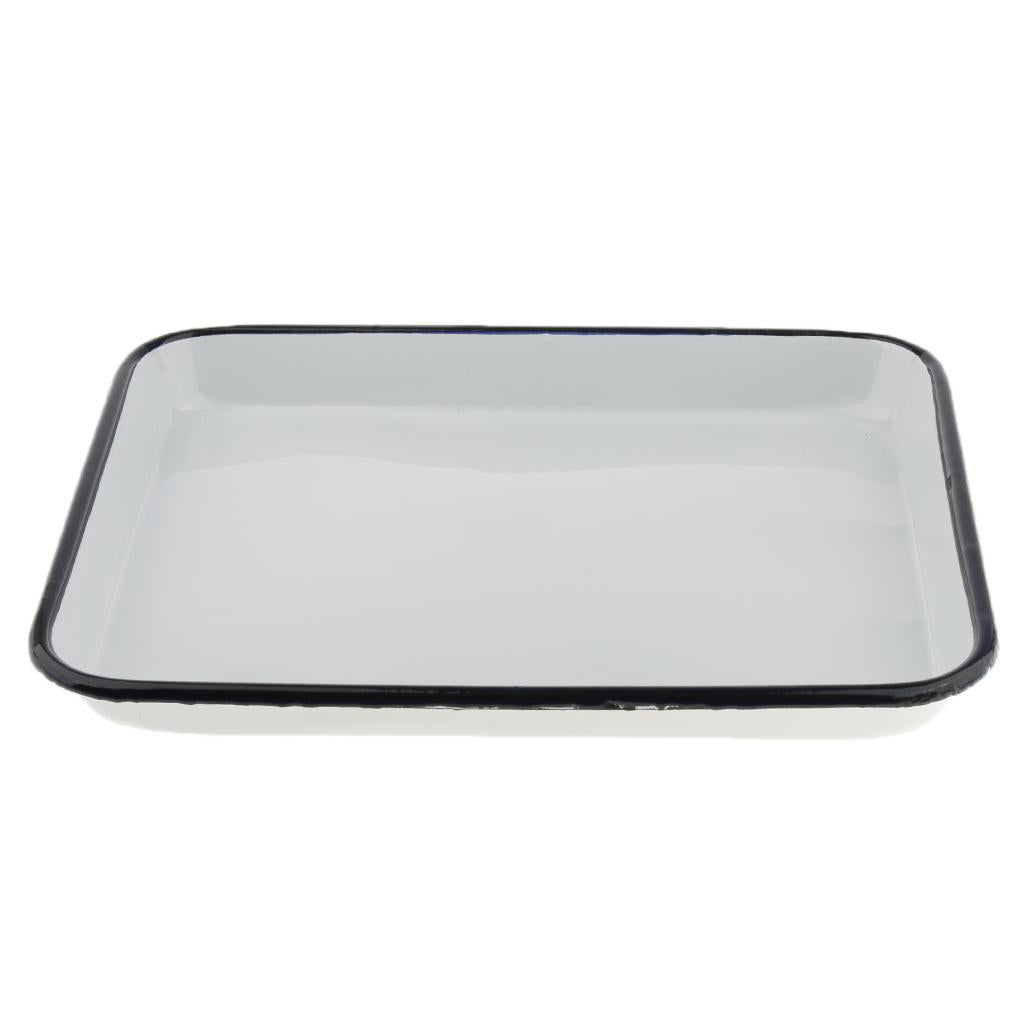 Laboratory Instrument Disinfection Sterilization Tray Enamel 25x30cm