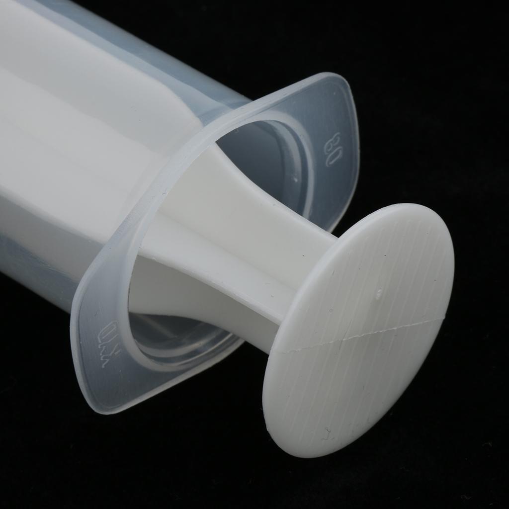 2pcs Plastic Nutrient Syringe Measuring Disposable Sampler Injector 50ml