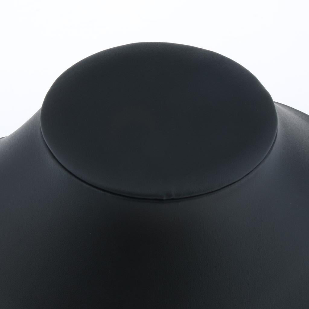 Black Velvet Necklace Pendant Chain Jewelry Bust Display Holder Stand Rack C