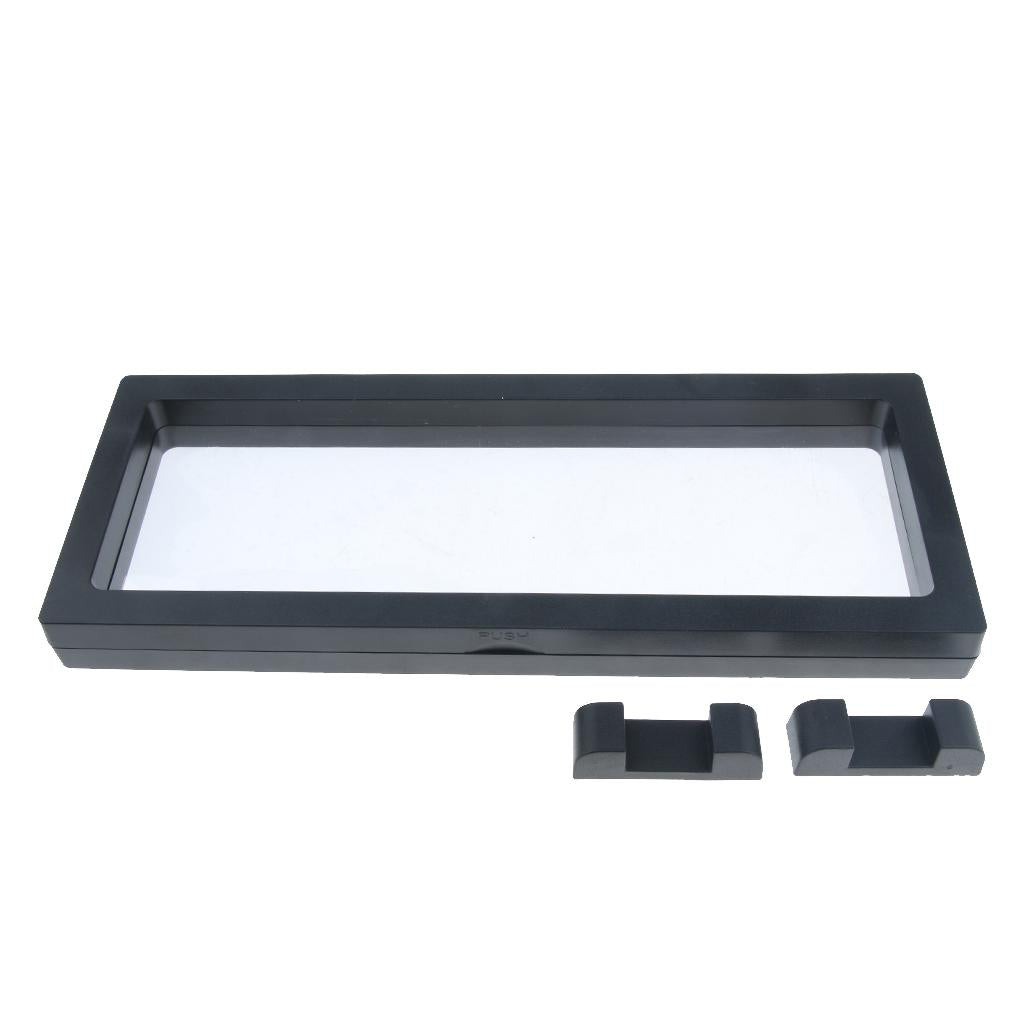 3D Floating Jewelry Coin Display Frame Case Box Stand Rack Holder 9x23cm