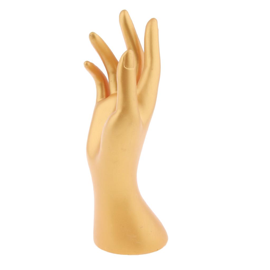 Female Mannequin Hand for Jewelry Bracelet Ring Watch Display Gold