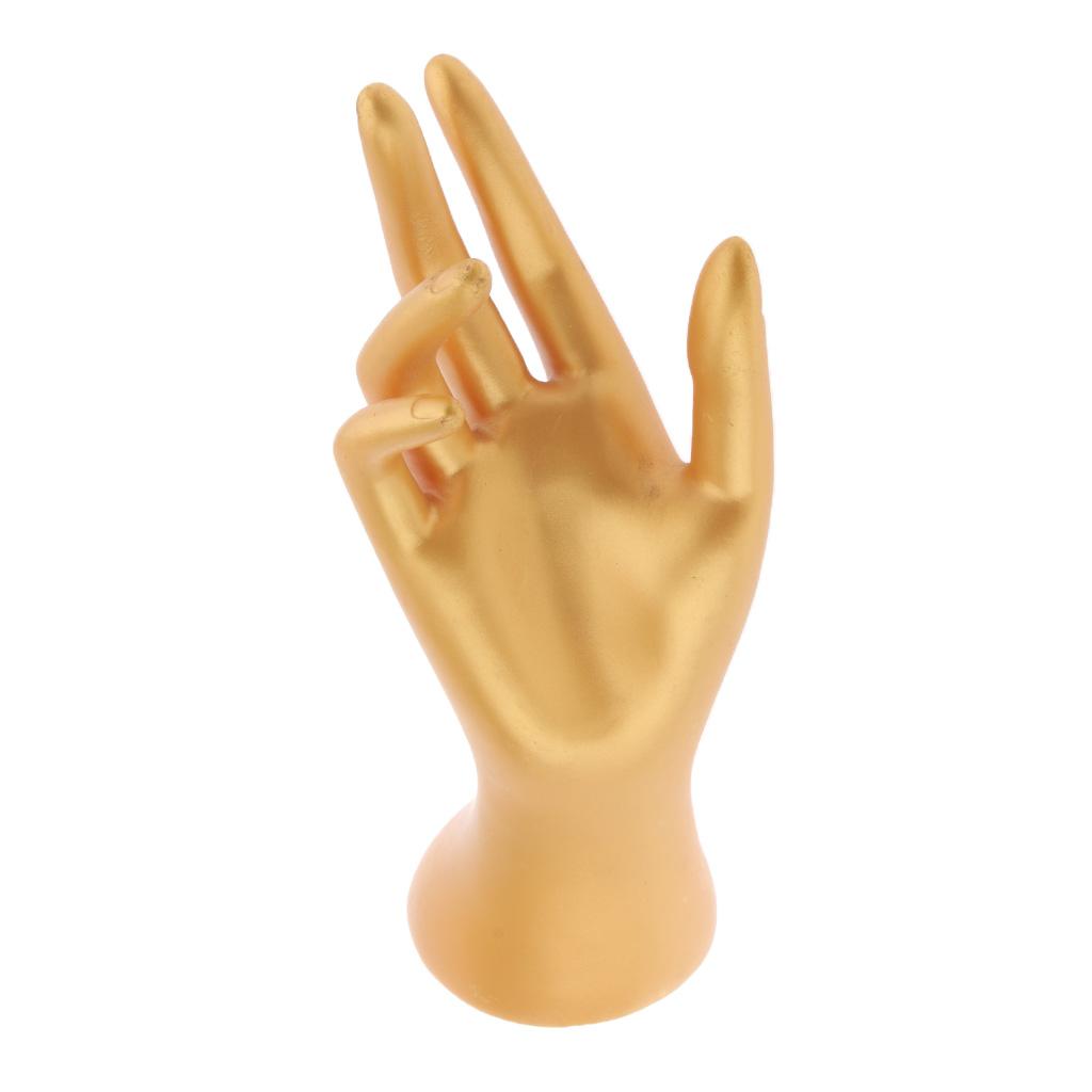 Female Mannequin Hand for Jewelry Bracelet Ring Watch Display Gold