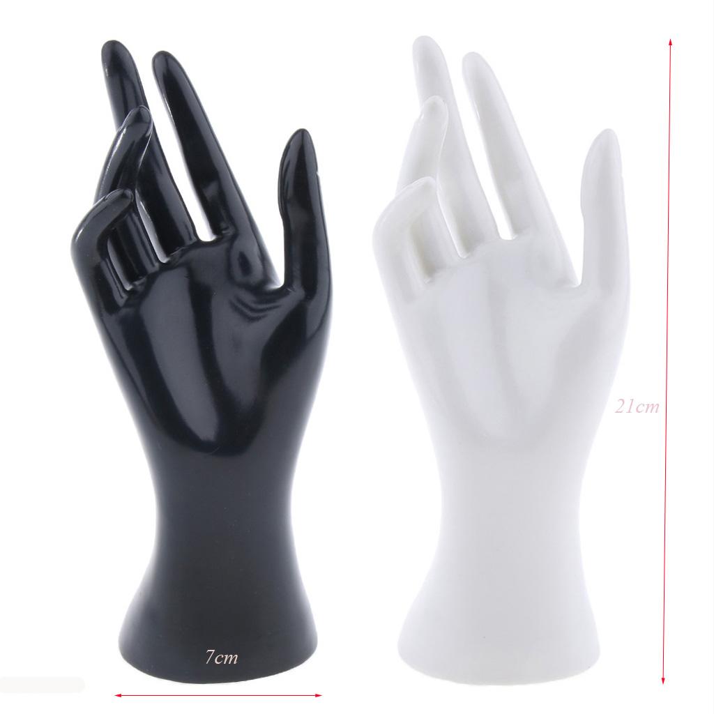 Female Mannequin Hand for Jewelry Bracelet Ring Watch Display Black
