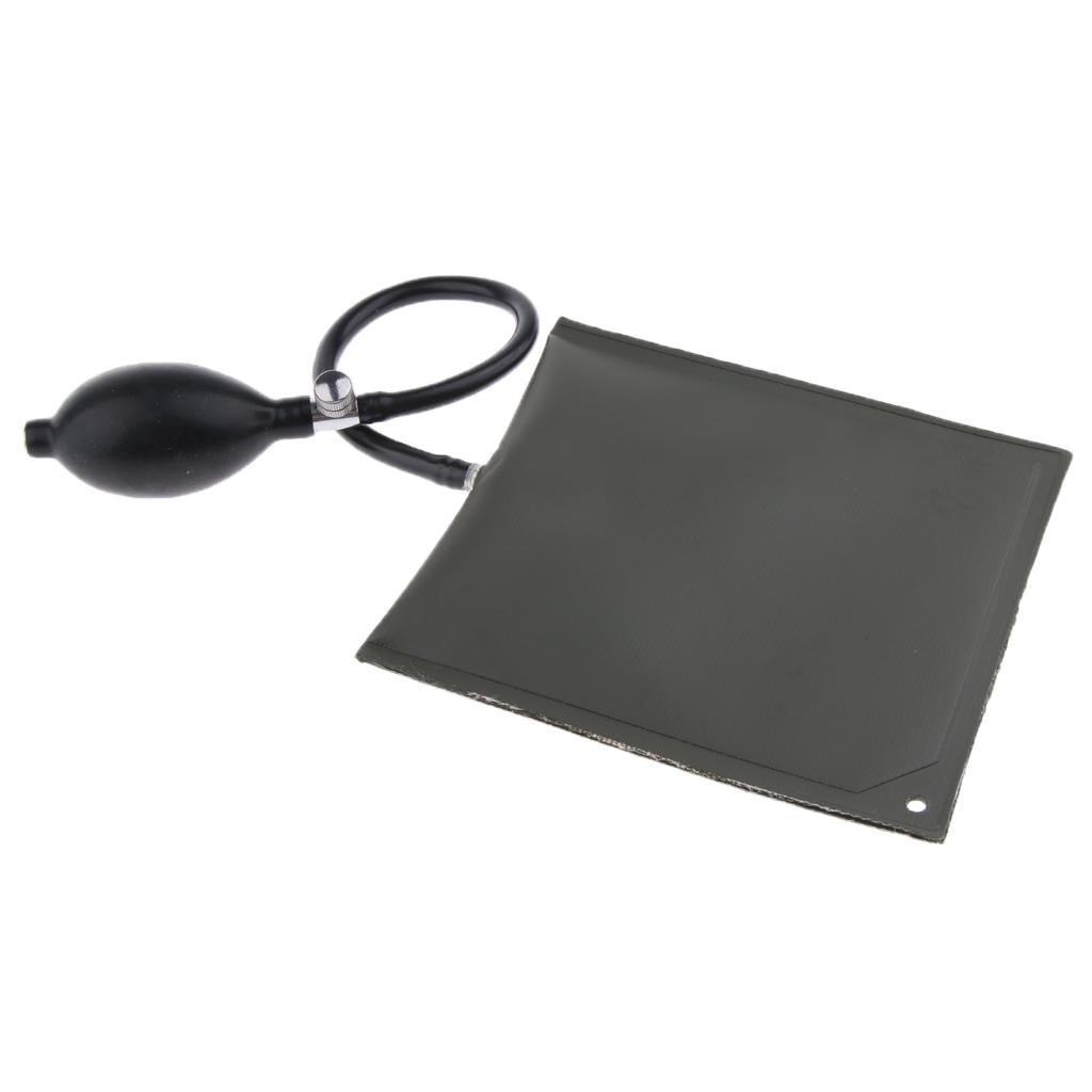 Air Pump Wedge Inflatable Leveling Alignment Shim Bag Tool 15x15cm Green