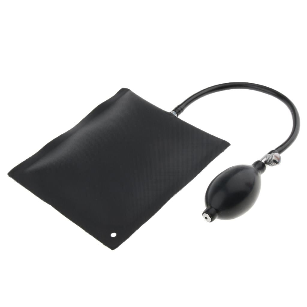Air Pump Wedge Inflatable Leveling Alignment Shim Bag Tool 15x15cm Black