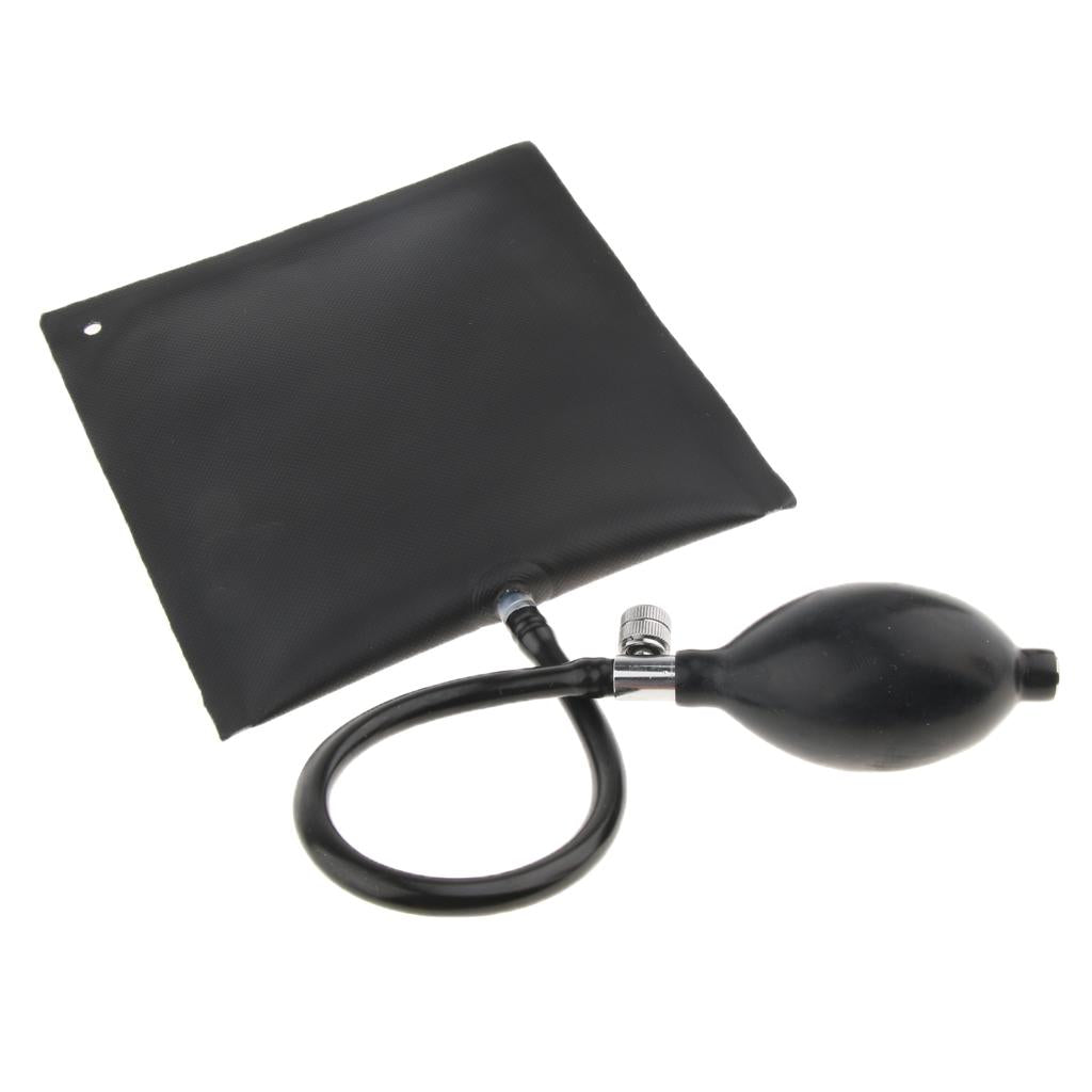 Air Pump Wedge Inflatable Leveling Alignment Shim Bag Tool 15x15cm Black