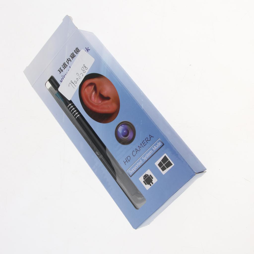2 in 1 Visual Ear Scoop Ear Borescope 5.5mm Lens 6 LED Adjustable 0.3MP