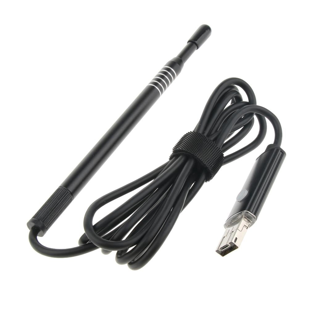2 in 1 Visual Ear Scoop Ear Borescope 5.5mm Lens 6 LED Adjustable 0.3MP