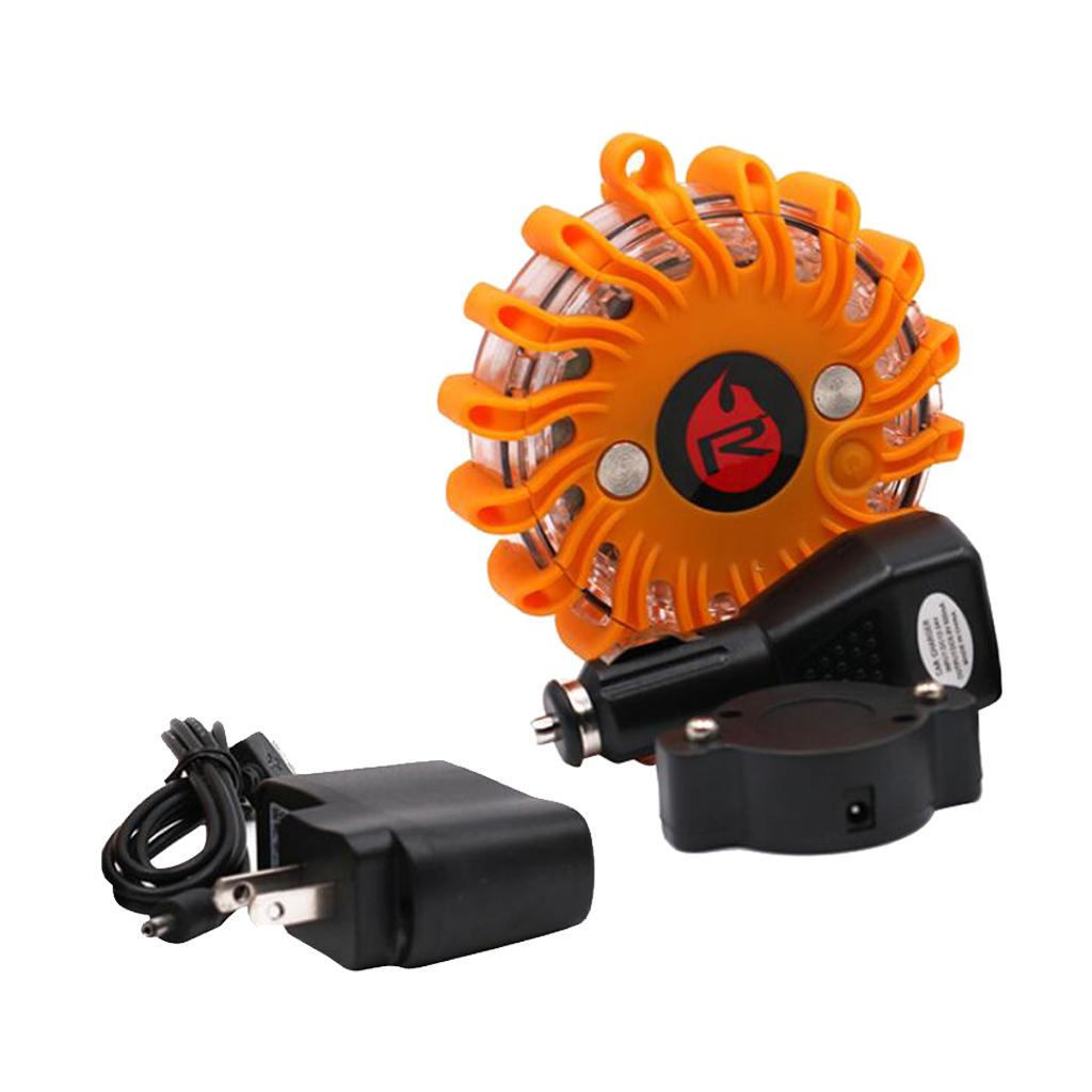 LED Rechargeable Warning Flares Emergency Roadside Flashing Warning Lights