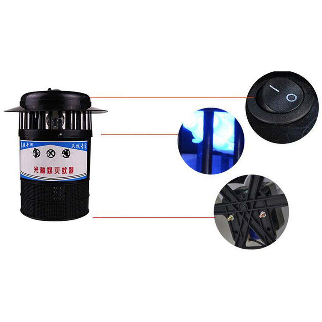 Killer Insect Fly Inhaler Trap Lamp Catcher Light 28x17cm
