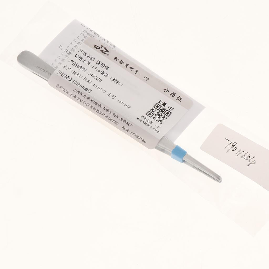 Long Stainless Steel Straight Tweezers for Detailed Work 14cm Length A