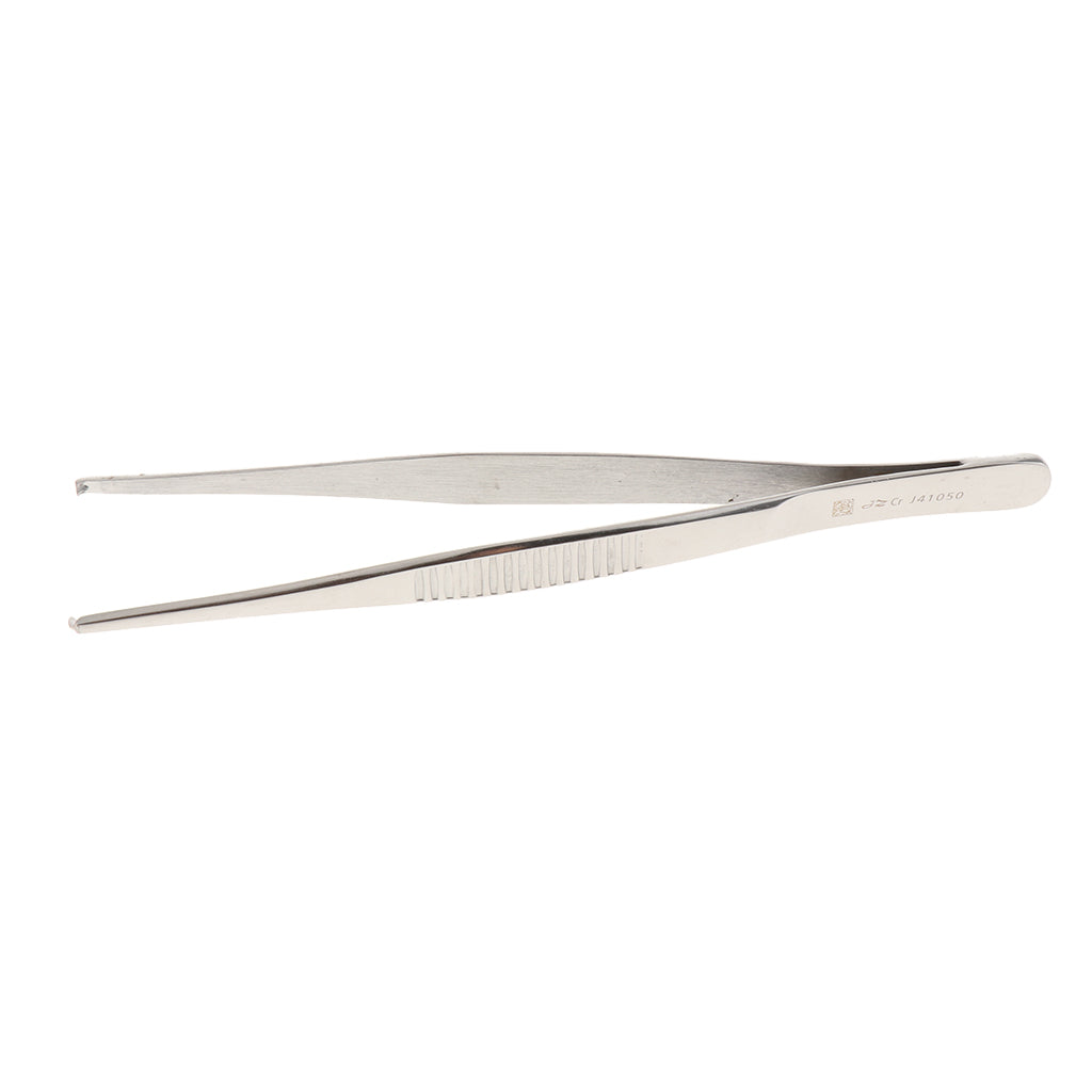 Long Stainless Steel Straight Tweezers for Detailed Work 14cm Length B