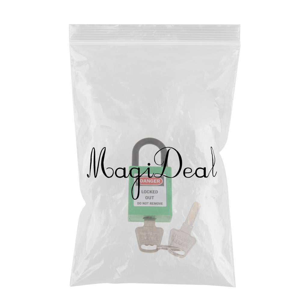 Safety Lockout Padlock Keyed Different 25mm Height Shackle Green