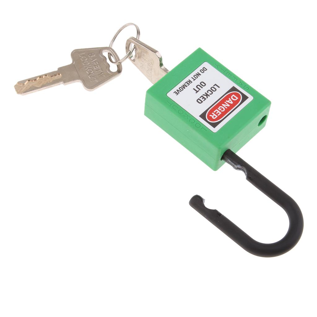 Safety Lockout Padlock Keyed Different 25mm Height Shackle Green