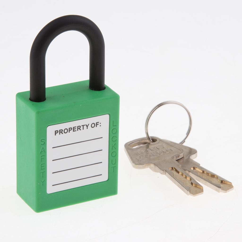 Safety Lockout Padlock Keyed Different 25mm Height Shackle Green