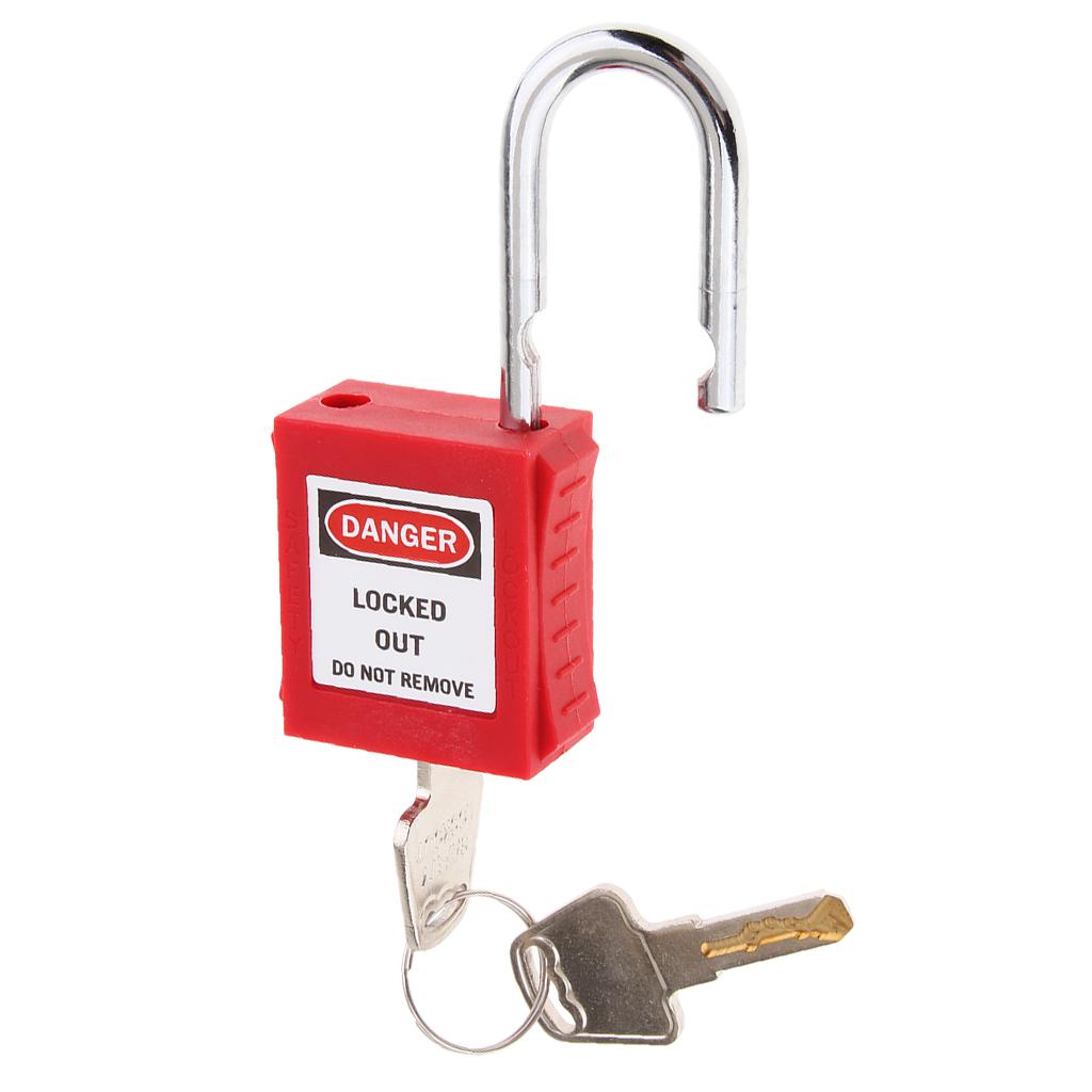 Safety Security Lockout Padlock Keyed Different Red
