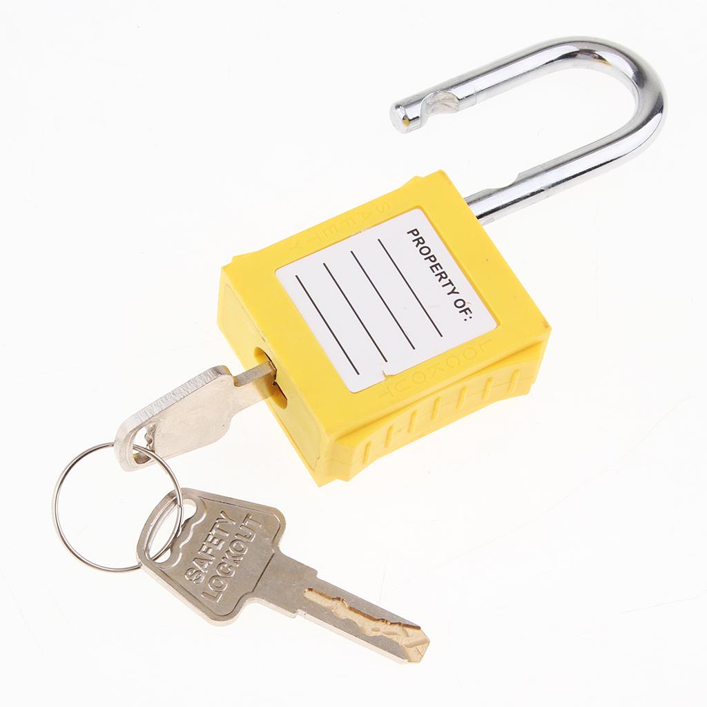 Safety Security Lockout Padlock Keyed Different Yellow