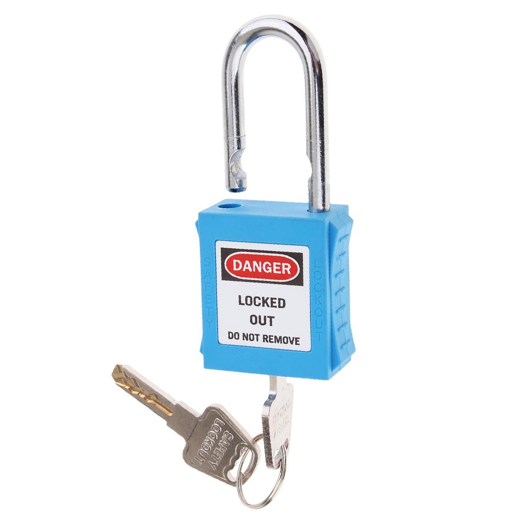 Safety Security Lockout Padlock Keyed Different Blue_1