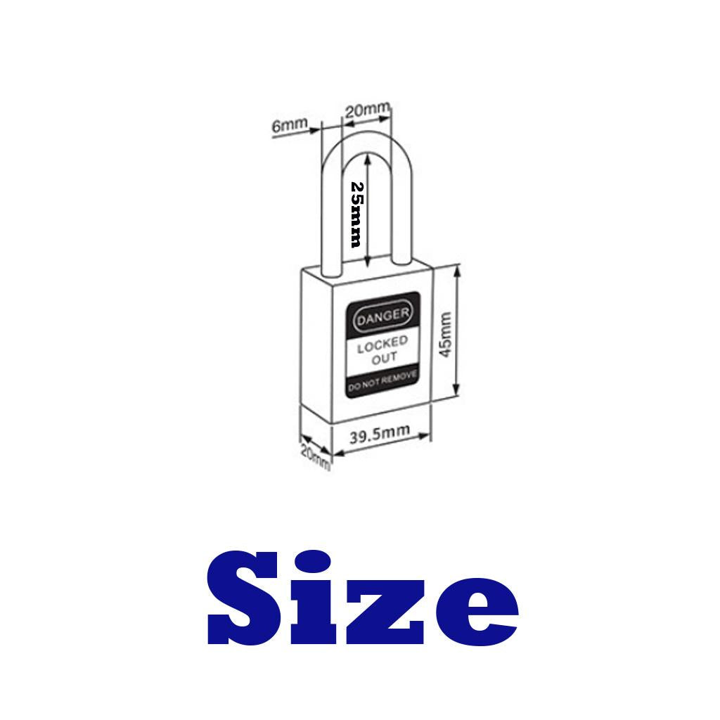 Safety Security Lockout Padlock Keyed Different Blue_1