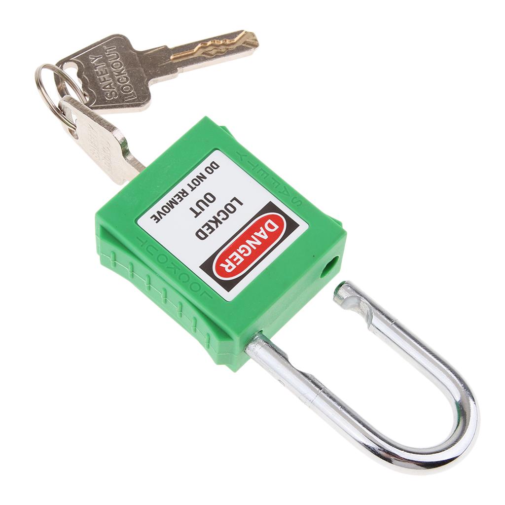 Safety Security Lockout Padlock Keyed Different Green