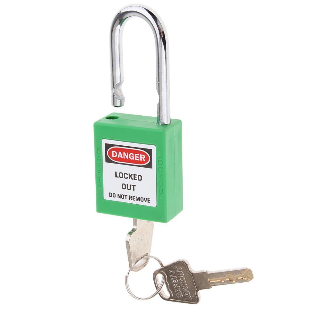 Safety Security Lockout Padlock Keyed Different Green_2