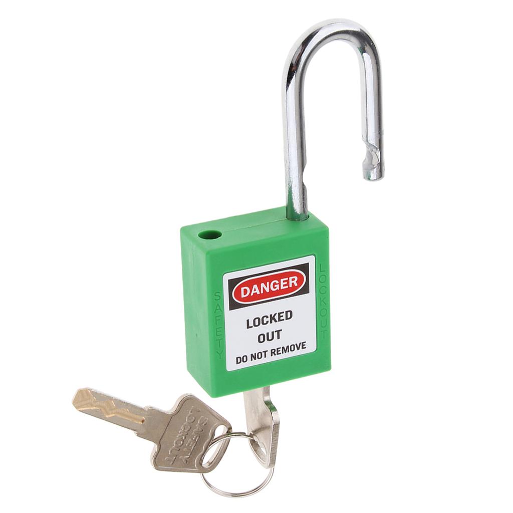 Safety Security Lockout Padlock Keyed Different Green_2