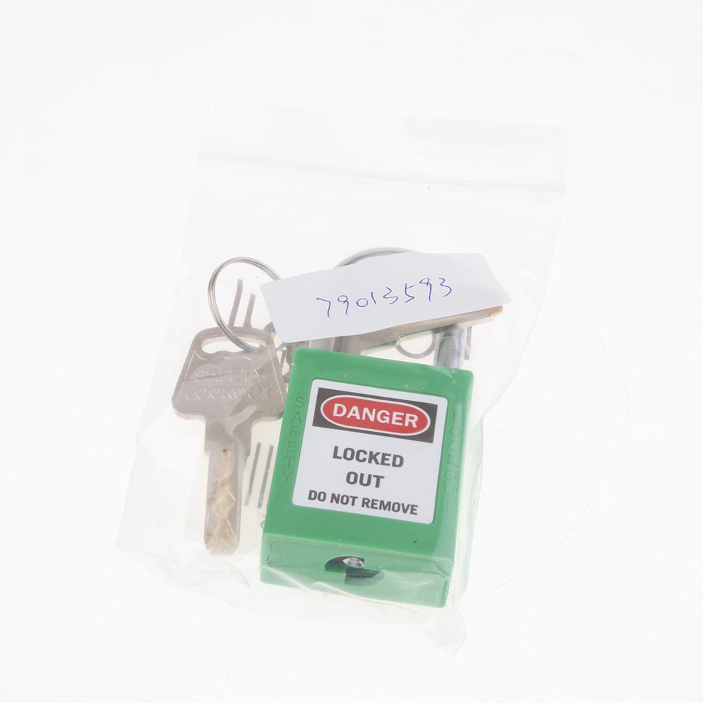 Safety Security Lockout Padlock Keyed Different Green_2