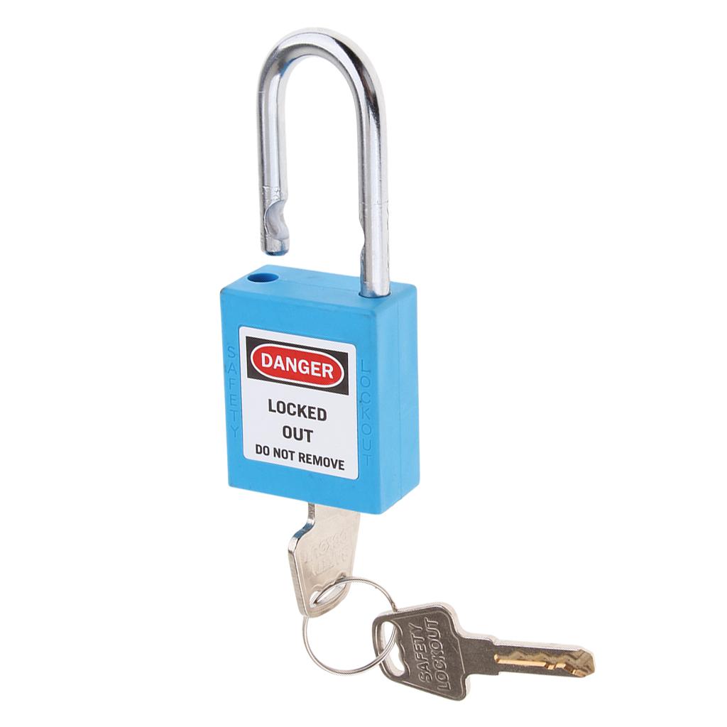 Safety Security Lockout Padlock Keyed Different Blue_2
