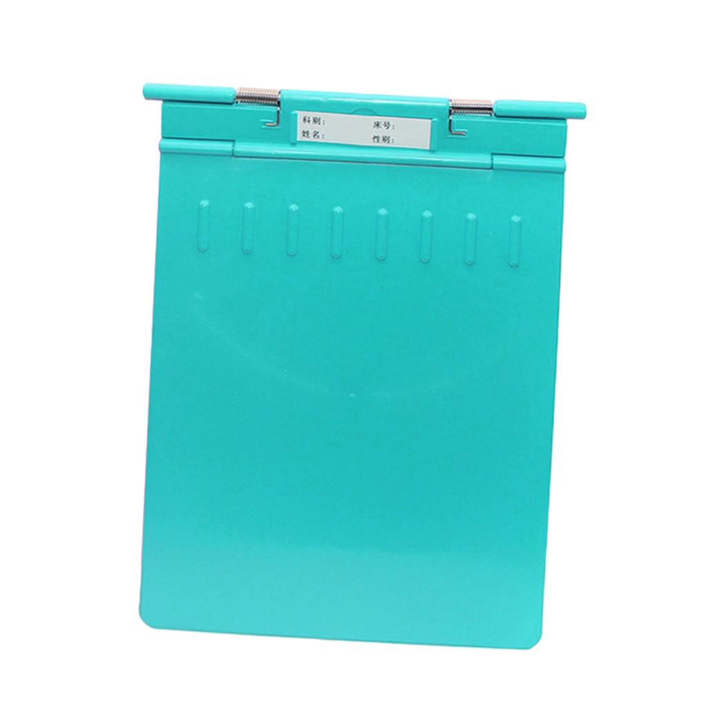 Plastic Clipboard Clip with Privacy Cover for Nurse, Teachers Green
