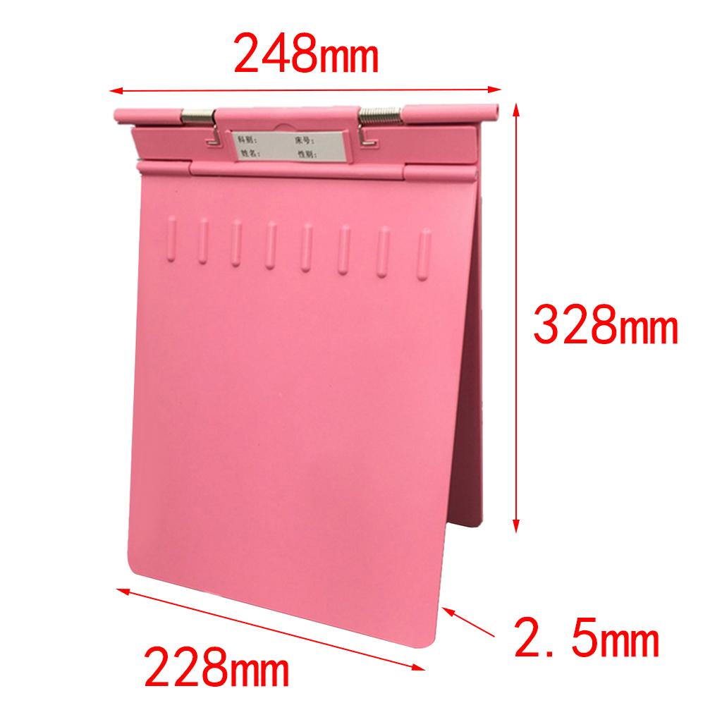 Plastic Clipboard Clip with Privacy Cover for Nurse, Teachers Green