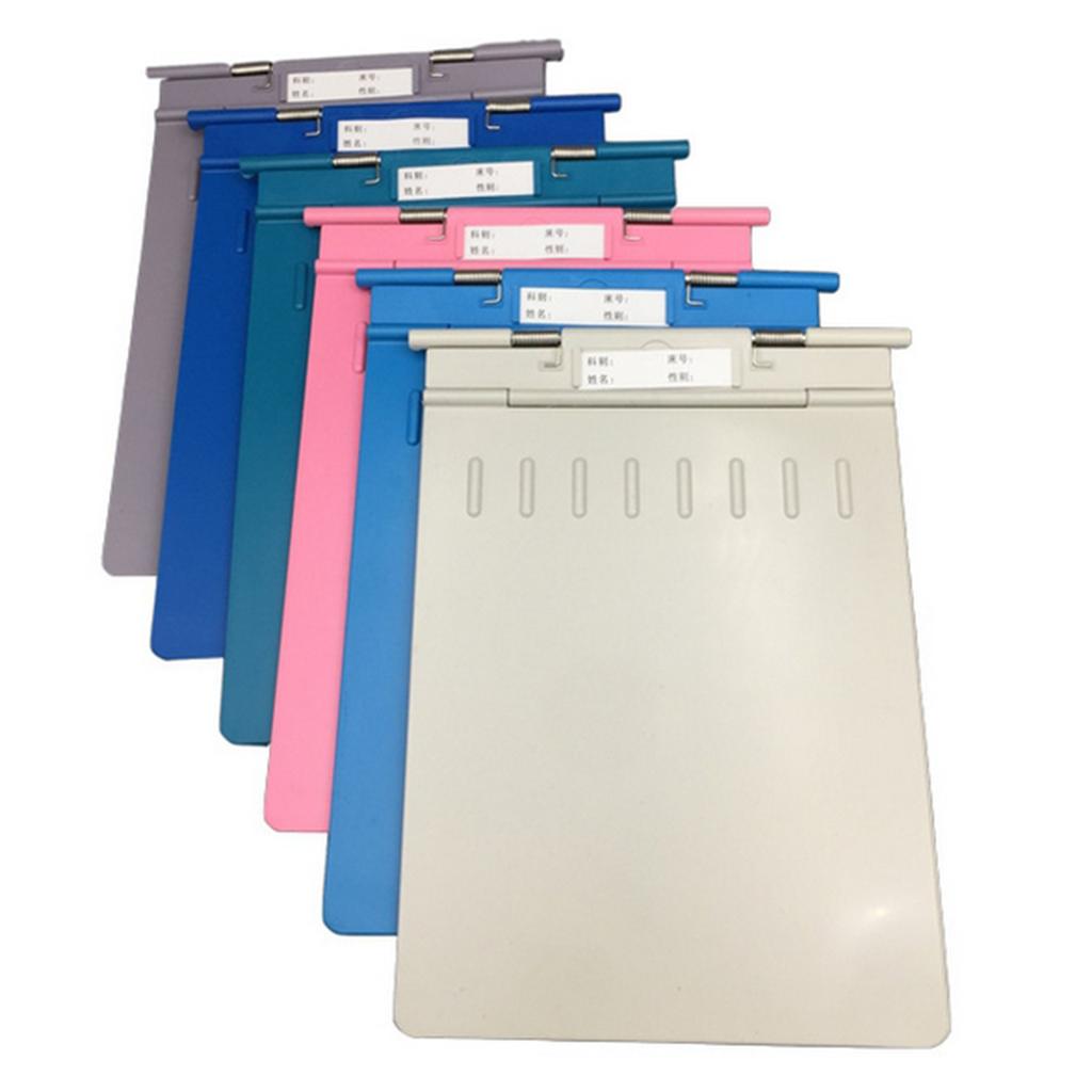 Plastic Clipboard Clip with Privacy Cover for Nurse, Teachers Green
