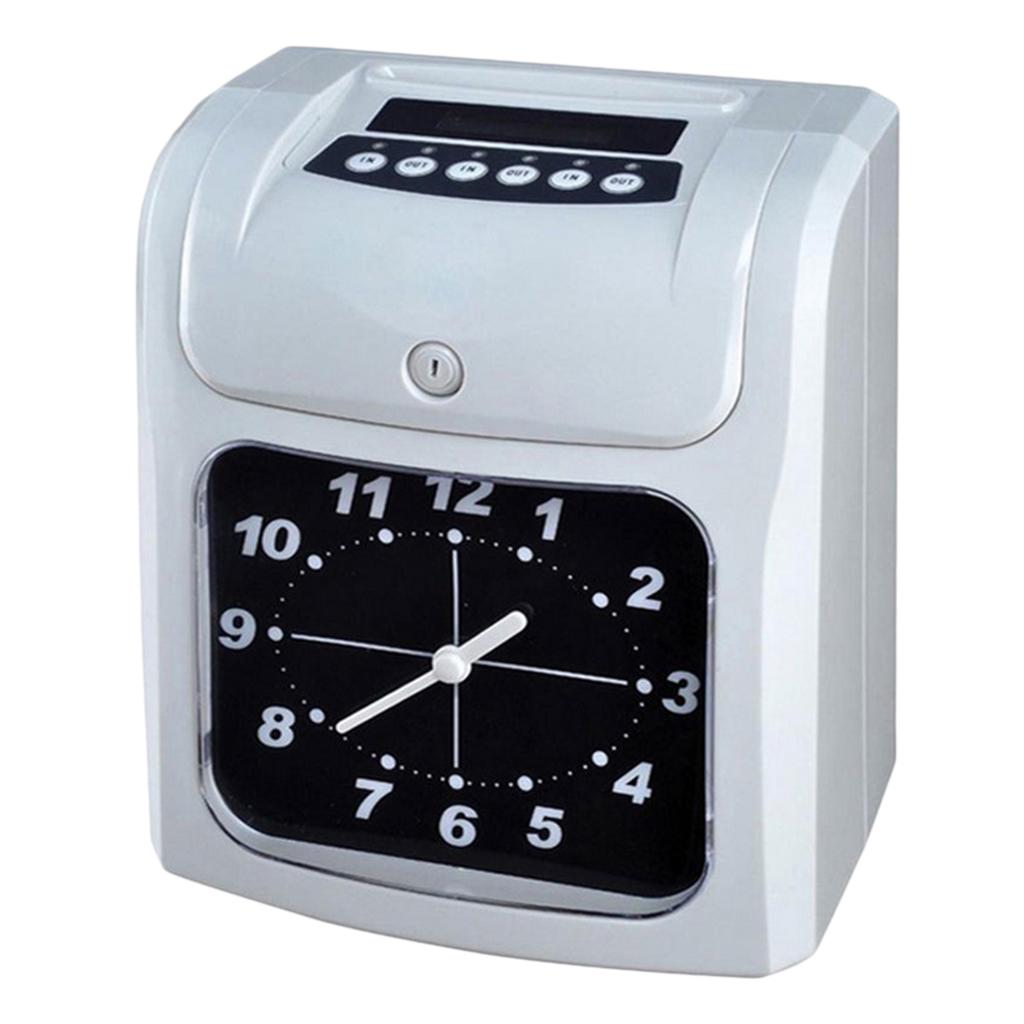 Office Employee Attendance Digital Time Clock Pointer Type w/50 Card EU Plug