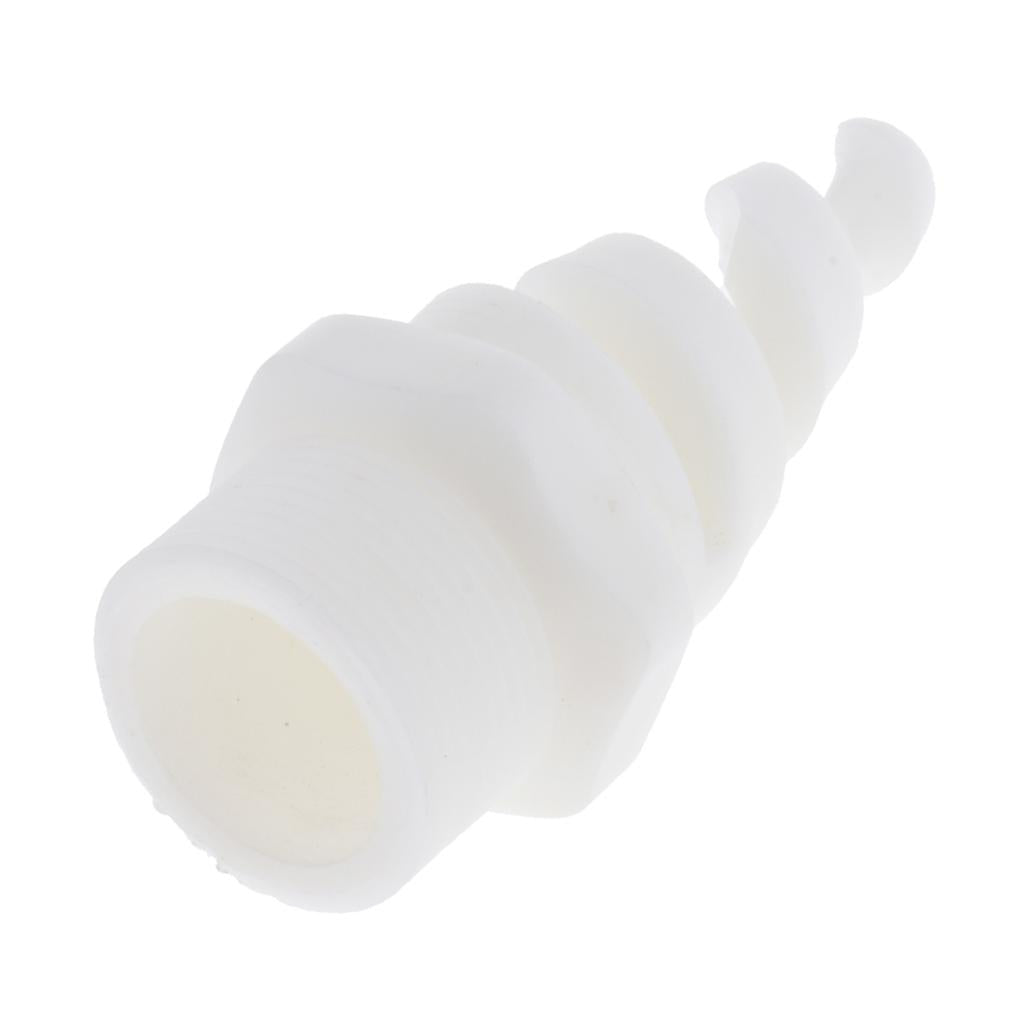 Plastic Spiral Cone Spray Nozzle Washing Cleaning Cooling Accs White 11:4