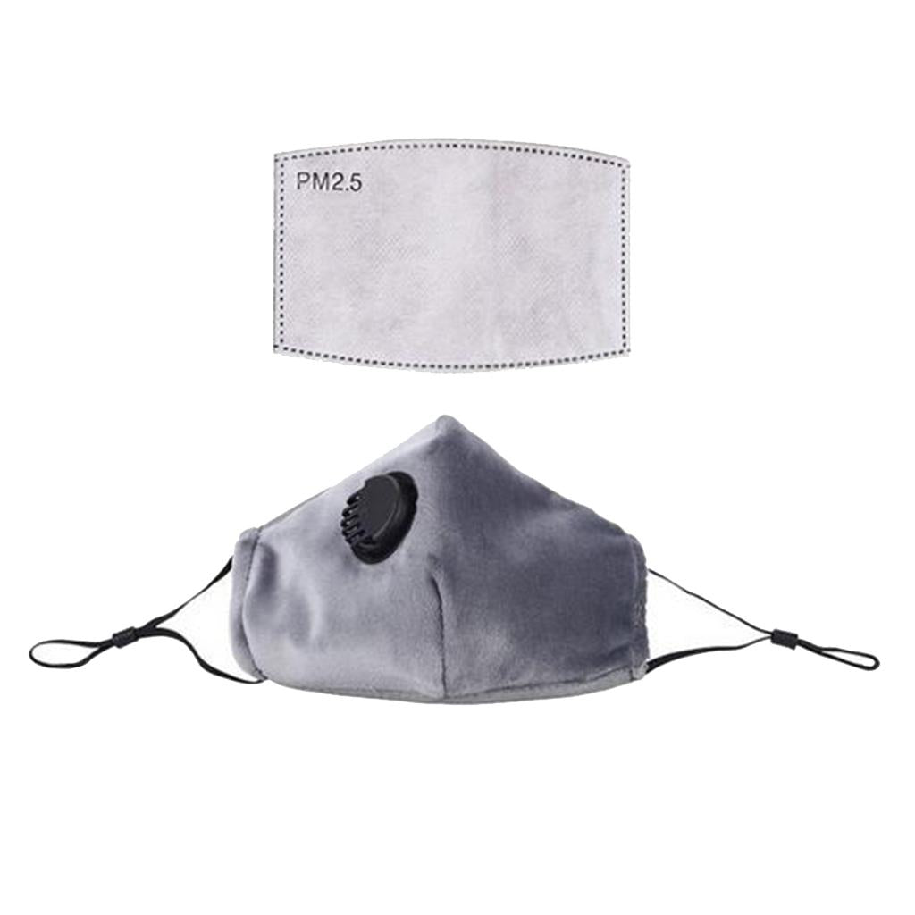 Mouth Cover Anti Haze Face Cover Outdoor Non-woven Covering Gray