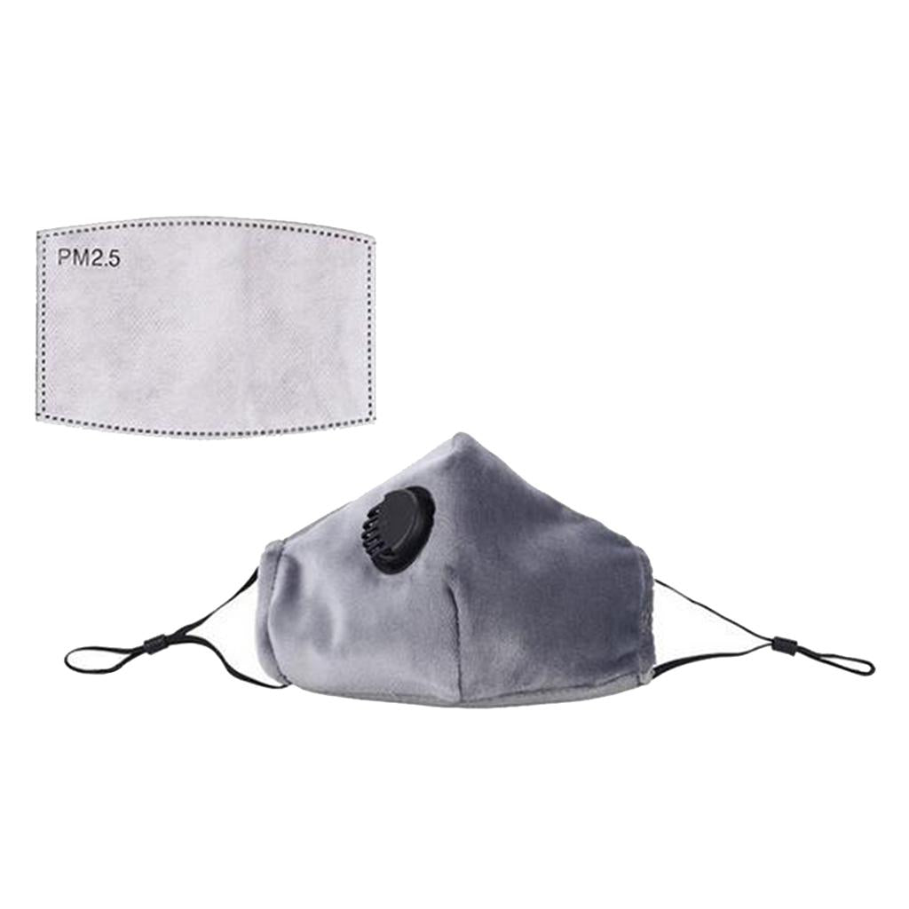 Mouth Cover Anti Haze Face Cover Outdoor Non-woven Covering Gray