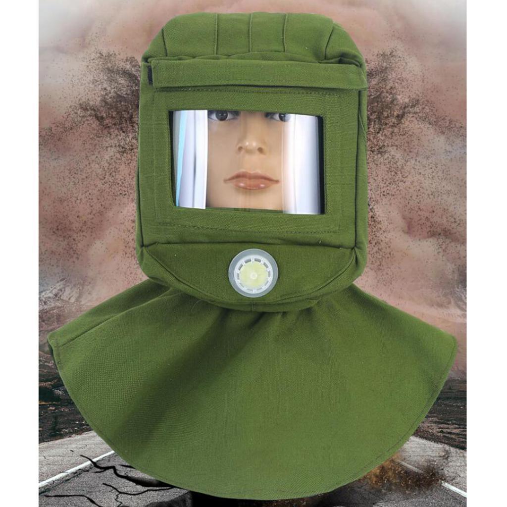 Labor Face Shield Sand Blasting Hood Shawl Cap Anti Dust Anti Wind for Dust