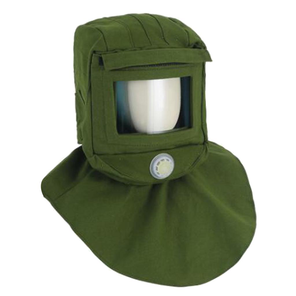 Labor Face Shield Sand Blasting Hood Shawl Cap Anti Dust Anti Wind for Dust